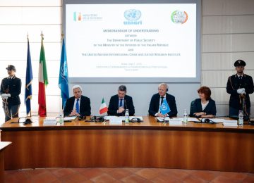 Memorandum tra il Dipartimento della Pubblica Sicurezza e l'UNICRI per affrontare le minacce globali.