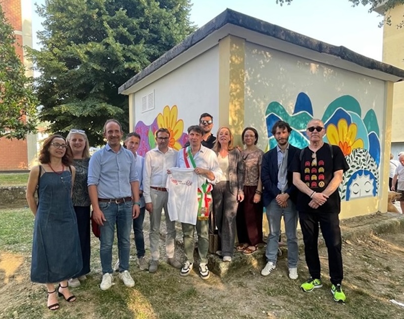 Nel nuovo parco di Rufina un murale in omaggio a Eleonora Guidi: "L'amore dà, non chiede nulla"