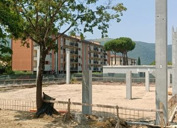 Pontassieve: continuano i lavori per la nuova palestra della scuola Italo Calvino.