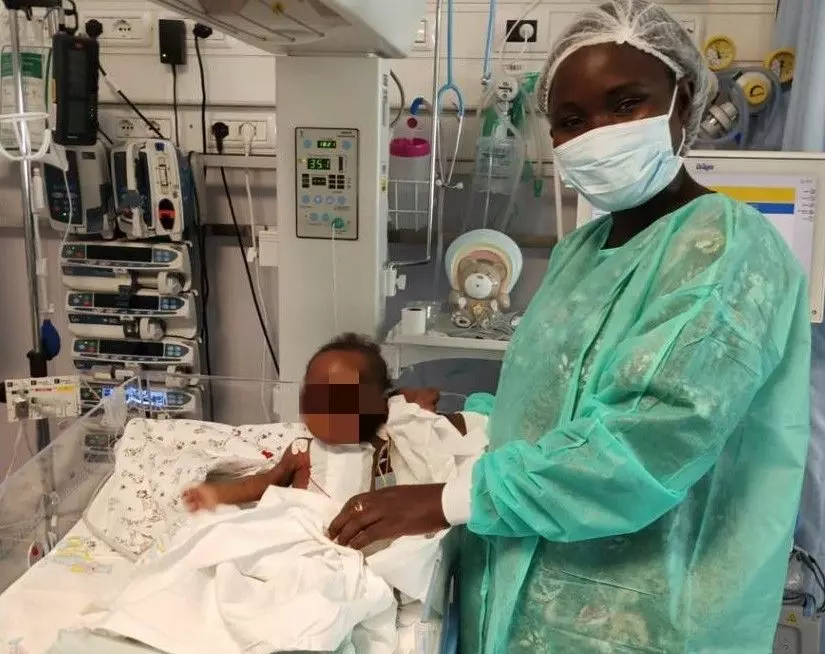 Bimba senegalese di sei mesi salvata e operata a Palermo