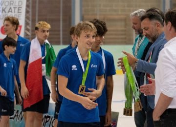 Hockey inline europeo: medaglie per gli empolesi Giampaolo Bastianoni e Laura Giannini