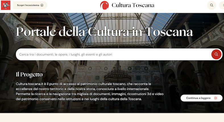 Il portale Cultura Toscana si fa internazionale: contenuti ora disponibili anche in inglese.