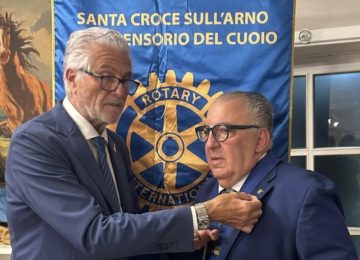 Passaggio del Martelletto al Rotary Club di Santa Croce: Antonio Martini è il nuovo presidente.