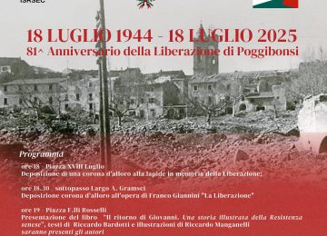 Poggibonsi celebra l'81° anniversario della Liberazione dal nazifascismo
