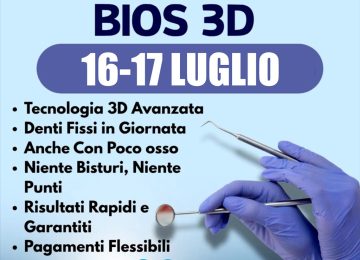 Tornano il 16 e 17 luglio gli open day di Bios32: denti fissi in 24 ore!