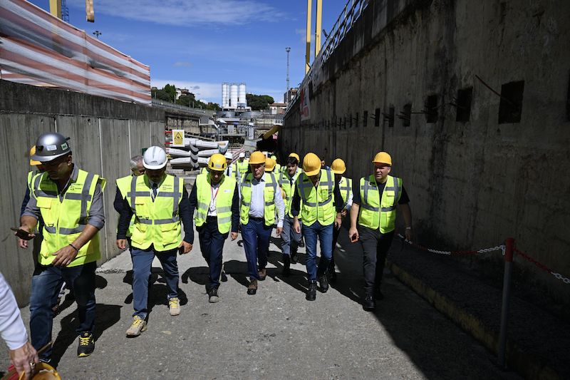 Visita al cantiere dell'alta velocità, Giani: "Un'opera che trasformerà Firenze"