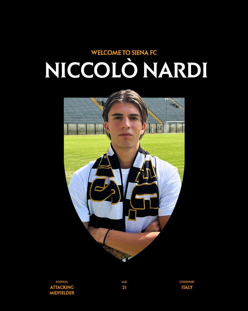 Nardi si unisce al Siena come nuovo giocatore.