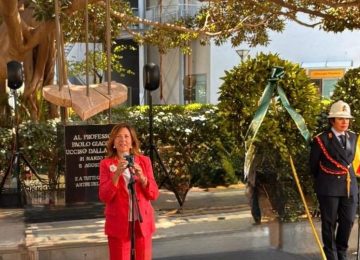 Murales in onore di Paolo Giaccone al Policlinico di Palermo