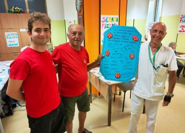 Alla Casa di Riposo 'Gino Incontri' di Gambassi Terme la 'Pizzata' di Agosto