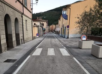 Completati i lavori di riqualificazione in via Roma a Calci