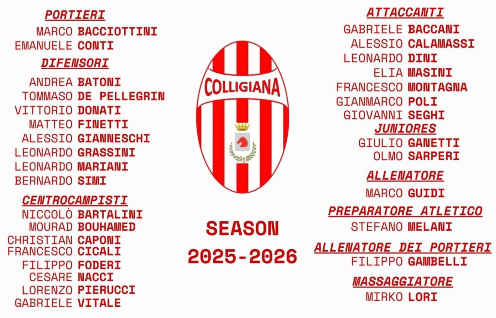 Colligiana: inizia l'avventura della squadra di Cianciolo.