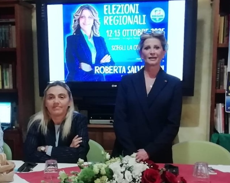 A San Miniato, incontro con la candidata di Forza Italia alle regionali, Roberta Salvadori