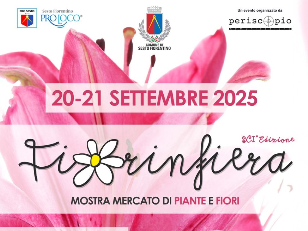A Sesto Fiorentino torna 'Fiorinfiera', la fiera mercato che segna la fine dell'estate