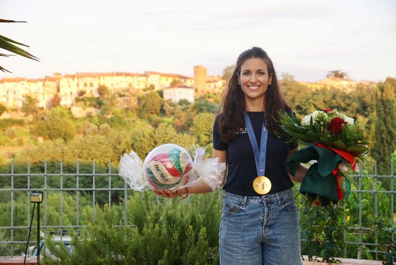 Grande festa per Carlotta Cambi, nuova campionessa del mondo di pallavolo