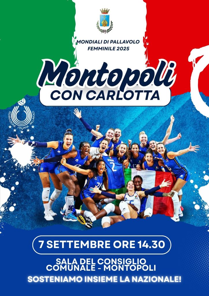 Italia volley femminile: Montopoli apre le porte del consiglio comunale per sostenere Carlotta Cambi
