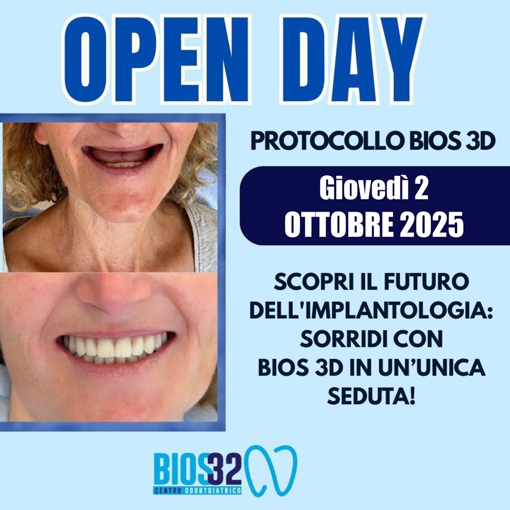 Ritorna il 2 ottobre l'open day con Bios32: denti fissi in 24 ore!