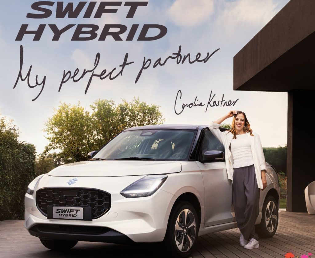 Swift Hybrid: Protagonista del nuovo spot Suzuki con Carolina Kostner