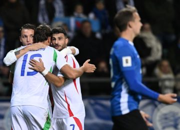Italia trionfa 3-1 in Estonia: gol di Kean, Raspadori e Pio Esposito - Agenzia Italpress
