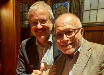 La Lega a Castelfiorentino: Marco Cordone e il senatore Borghi al gazebo elettorale