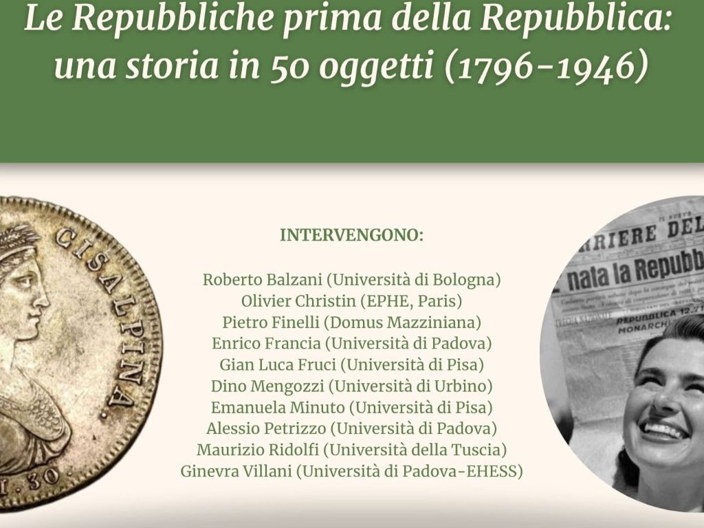 Le Repubbliche Antecedenti alla Repubblica: Seminario di Ricerca alla Domus Mazziniana di Pisa