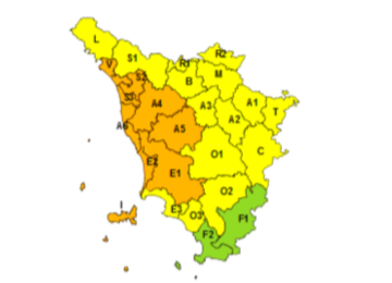 Maltempo in Toscana: domani codice arancione per temporali sulla costa centro-settentrionale