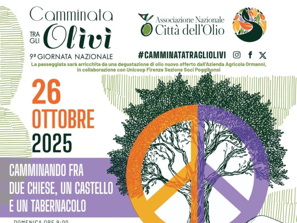 Turismo lento: Poggibonsi 'cammina' tra ulivi ed eccellenze culturali