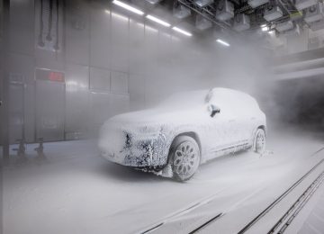 Anche con temperature fredde, la nuova GLB crea un'atmosfera "welcome home"