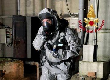 Fucecchio: fuoriuscita di sostanze irritanti in una conceria abbandonata, intervento dei Vigili del Fuoco