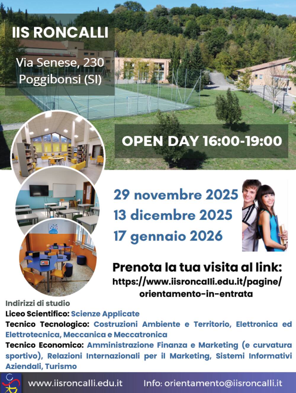 IIS Roncalli di Poggibonsi: partono gli open day