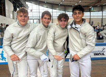 La sciabola del Cus Siena Estra porta gioie a Carrara
