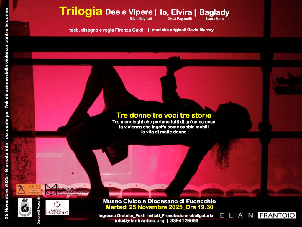 Tre donne, tre voci, tre storie: a Fucecchio, tre monologhi sulla violenza