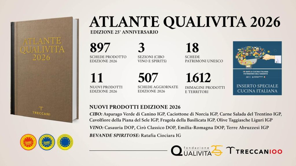 Atlante Qualivita 2026: Treccani Celebra il Riconoscimento della Cucina Italiana nel Patrimonio Unesco