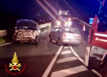 Collisione tra due auto all'alba a Montopoli
