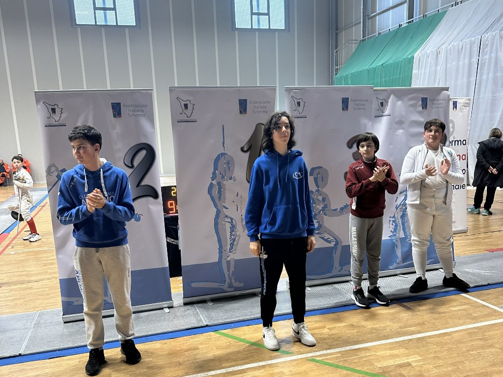 Empoli Fencing Club protagonista ai Campionati Regionali Toscani GPG: tre finali e il titolo regionale per Samuele Rossi