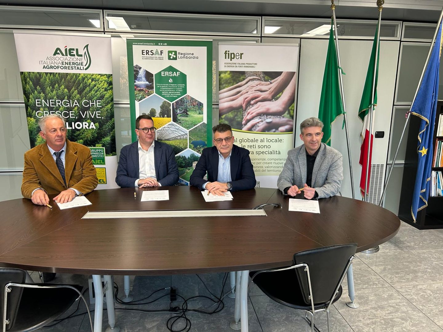 Ersaf sottoscrive un protocollo per l'uso energetico dei prodotti delle filiere agroforestali
