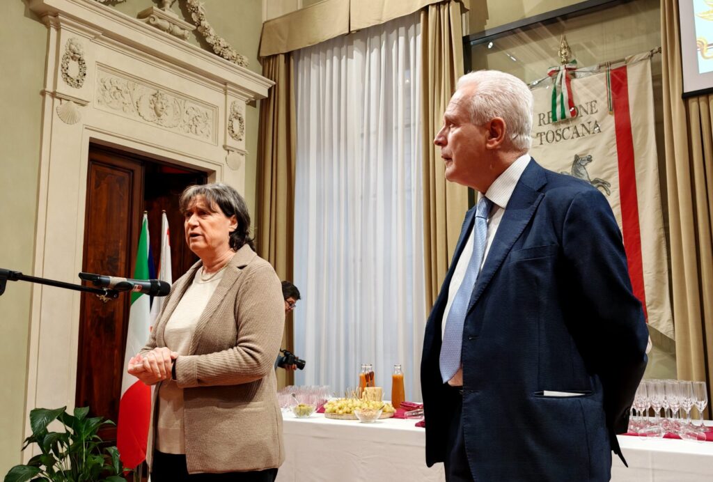 Lo scambio di auguri al Palazzo del Pegaso