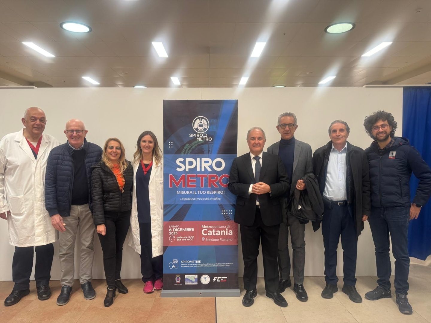 Oltre 200 spirometrie eseguite in metropolitana a Catania durante la "Giornata della Prevenzione Respiratoria"