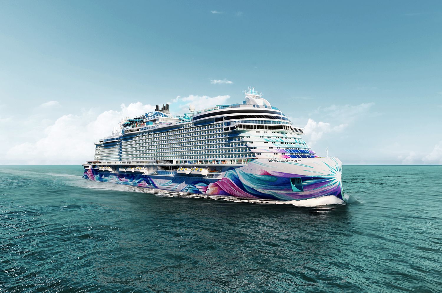 Norwegian Cruise Line presenta la sua nuova ammiraglia "Aura"