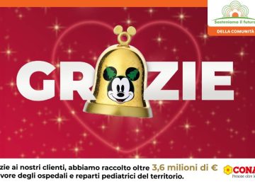 Conad raccoglie oltre 3,6 milioni di euro per sostenere 27 ospedali e reparti pediatrici