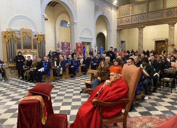 A Cerreto Guidi, la polizia municipale dell'Empolese Valdelsa festeggia il patrono