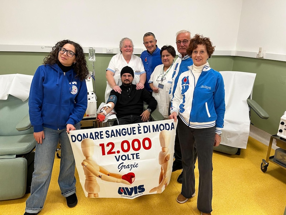 Avis Montopoli supera le 12.000 donazioni: "Un traguardo storico. Grazie all’impegno di tutti!"