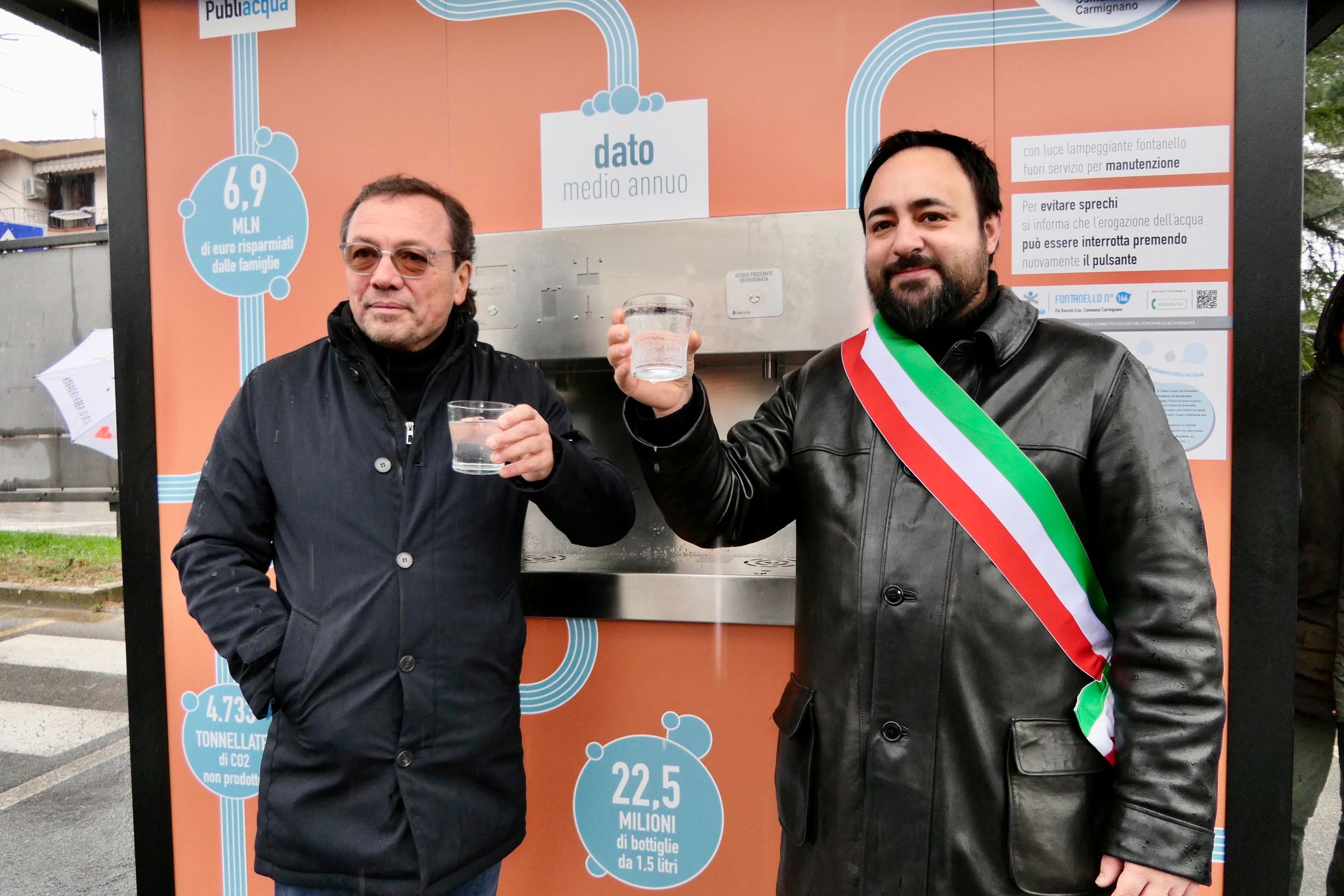 Comeana: inaugurato il fontanello in via Rossini