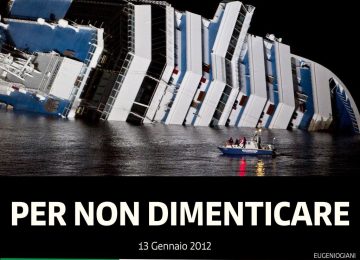 Giani ricorda il naufragio della Costa Concordia