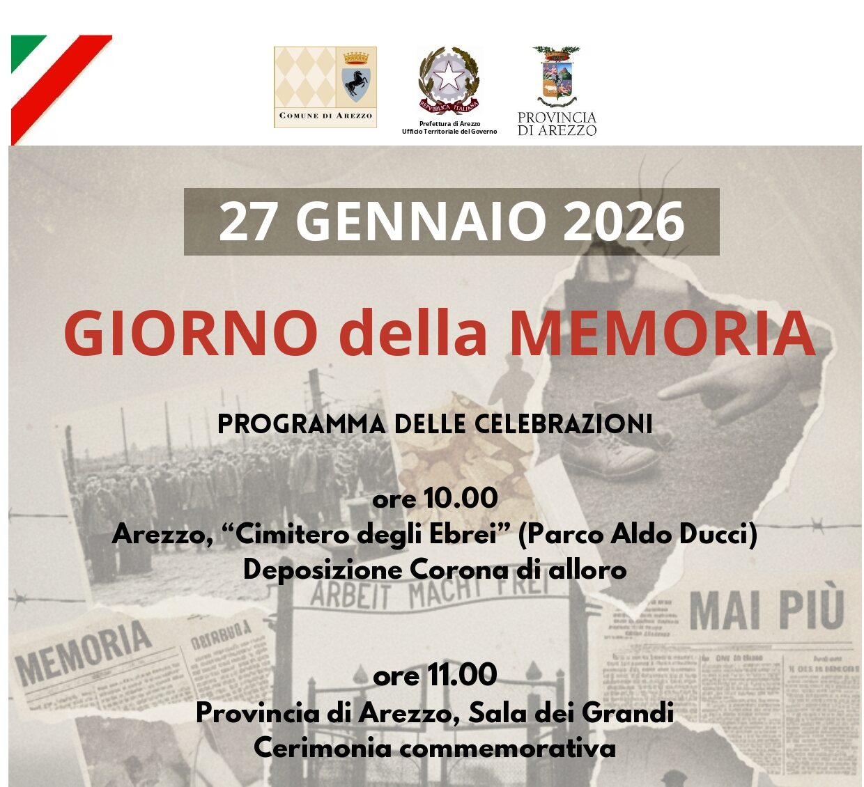 27 gennaio 2026 – Giornata della Commemorazione