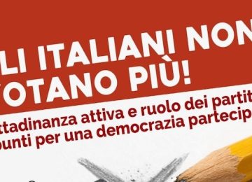"Gli italiani smettono di votare!" - L'incontro alla Fondazione I Care di Fucecchio