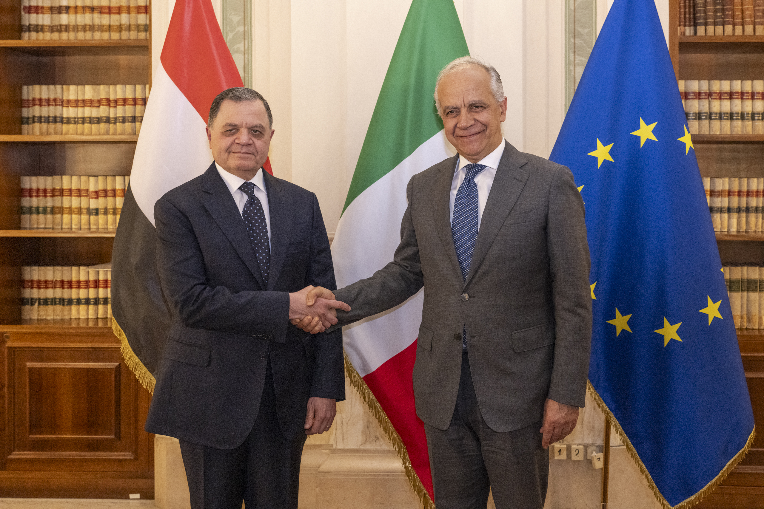 Il Ministro Piantedosi ha incontrato al Viminale il suo omologo egiziano Tawfik.