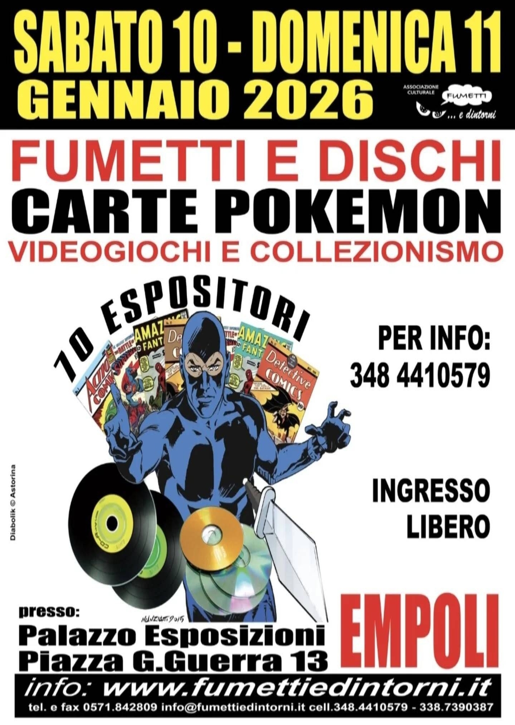 Al via la 27ª Fiera del Disco e del Fumetto a Empoli