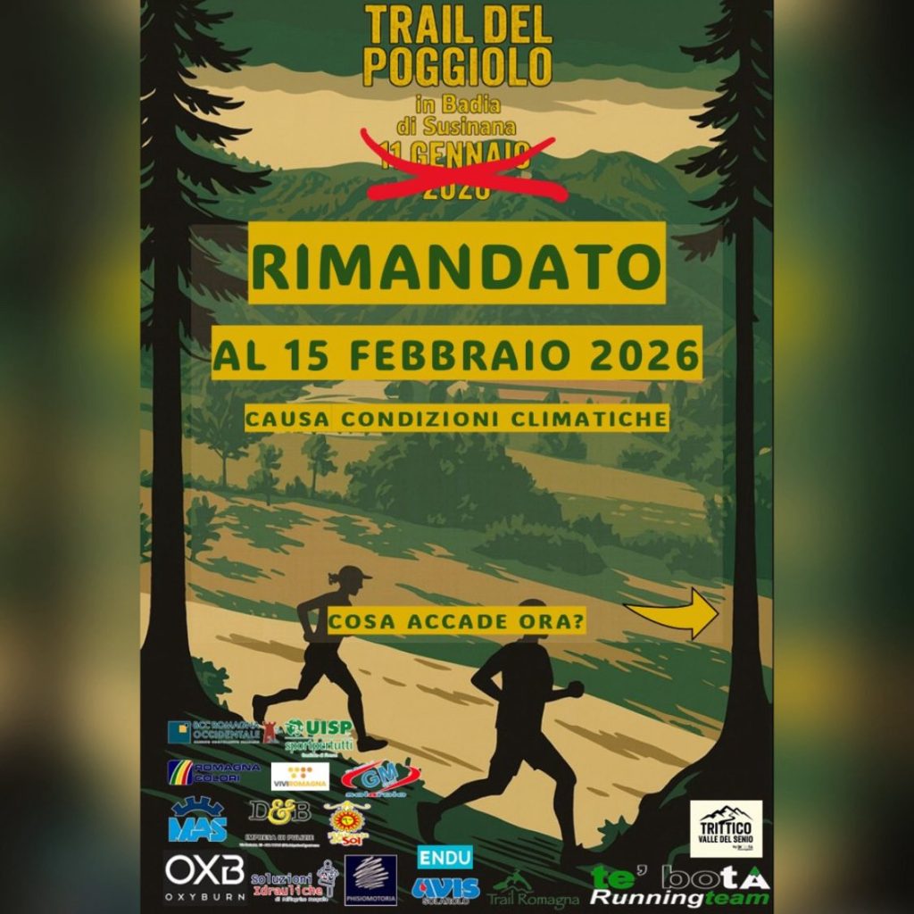 Sentiero Poggiolo rinviato al 15 febbraio 2026