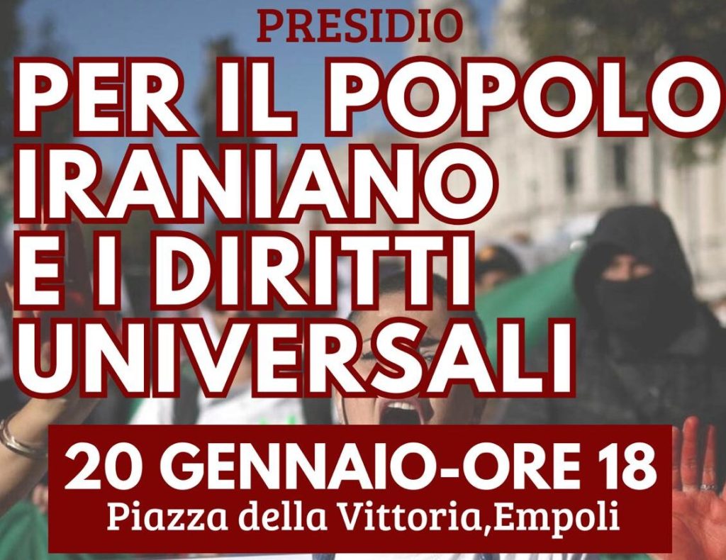 Manifestazione contro il regime iraniano, partecipano anche i Giovani Socialisti dell'Empolese Valdelsa
