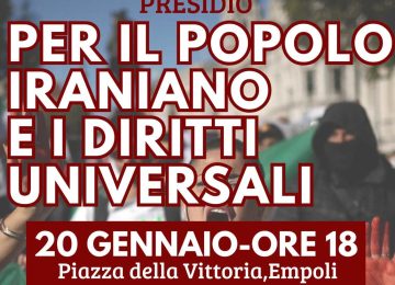 Manifestazione contro il regime iraniano, partecipano anche i Giovani Socialisti dell'Empolese Valdelsa